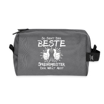 Bester Sprengmeister - Recycelte Kulturtasche - Anthrazit - Vorne