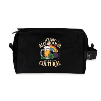 St Patricks Day Its Not Alcoholism If Its Cultural - Recycelte Kulturtasche - Schwarz - Vorne