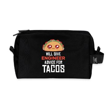 Taco Wortwitz: Ingenieur-Beratung - Recycelte Kulturtasche - Schwarz - Vorne