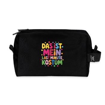 Karneval Kostüm  - Recycelte Kulturtasche - Schwarz - Vorne