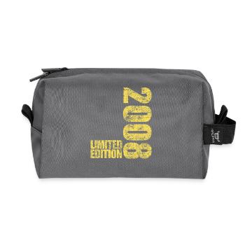 Édition limitée cadeau pour le 18e anniversaire 2008 - Trousse de toilette en tissu recyclé - anthracite - Devant
