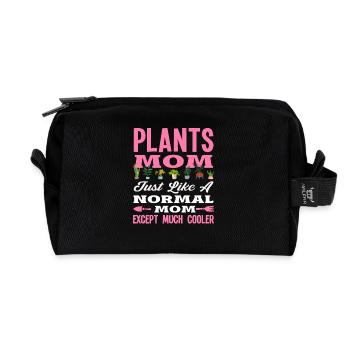 Plantes Maman Amoureuse des plantes Jardinière - Trousse de toilette en tissu recyclé - noir - Devant