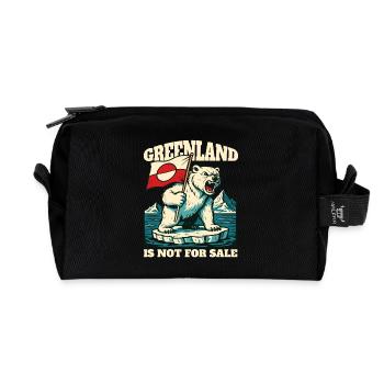 Greenland Is Not For Sale - Recycelte Kulturtasche - Schwarz - Vorne