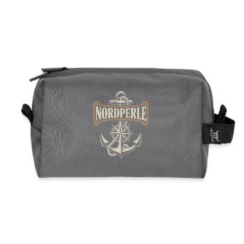 Nordperle Hambourg mer du Nord mer Baltique Deern allemand du Nord - Trousse de toilette en tissu recyclé - anthracite - Devant