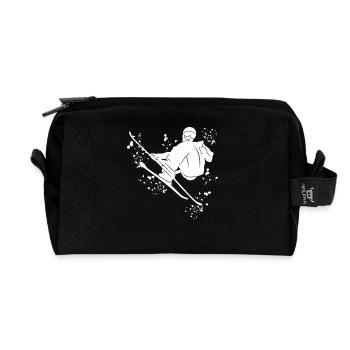 Ski alpin Sports d’hiver Ski nordique - Trousse de toilette en tissu recyclé - noir - Devant