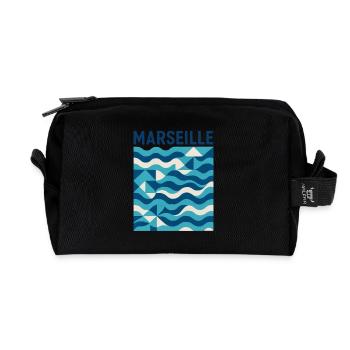 Marseille 13 Phokäische Stadt - Recycelte Kulturtasche - Schwarz - Vorne