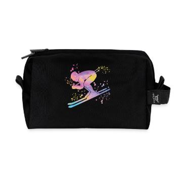 Ski alpin Sports d’hiver Ski nordique - Trousse de toilette en tissu recyclé - noir - Devant