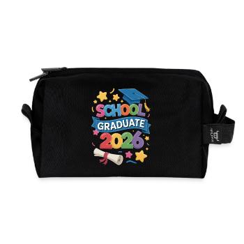 2026 Graduation Class Events - Recycled Toiletry Zip Bag - black - Front