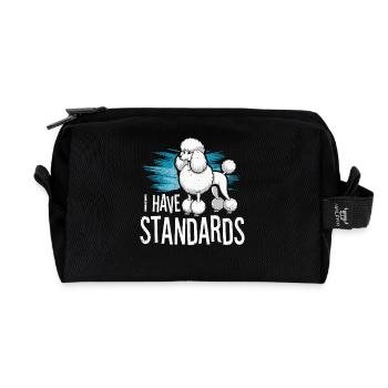I Have Standards - Recycelte Kulturtasche - Schwarz - Vorne