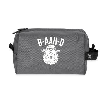 Sheep Pun Humor - Recycled Toiletry Zip Bag - anthracite - Front