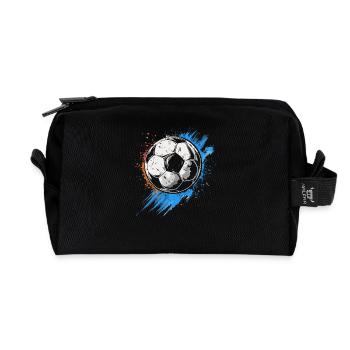 Fußball Streetart - Recycelte Kulturtasche - Schwarz - Vorne