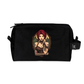 Steam Punk Schöne Frauen Steampunk - Recycelte Kulturtasche - Schwarz - Vorne