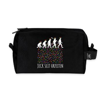 Homo Carnival | Jeck depuis la nuit des temps, Shrovetide - Trousse de toilette en tissu recyclé - noir - Devant