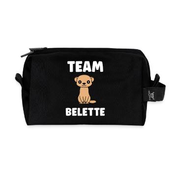 Team Belette - Trousse de toilette en tissu recyclé - noir - Devant