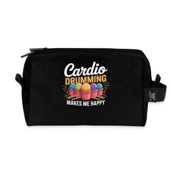 Cardio Drumming Joy - Trousse de toilette en tissu recyclé - noir - Devant