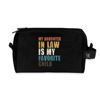 Chemise préférée de ma belle-fille - Trousse de toilette en tissu recyclé - noir - Devant