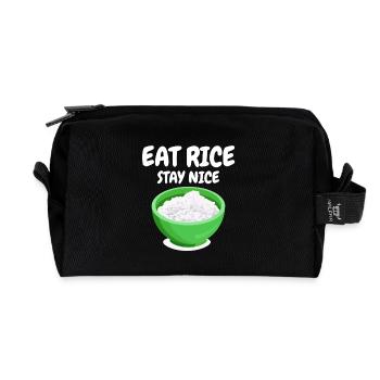 Rice International Cuisine Amateurs de riz - Trousse de toilette en tissu recyclé - noir - Devant