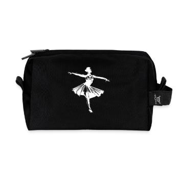Ballettmädchen Skizze - Recycelte Kulturtasche - Schwarz - Vorne