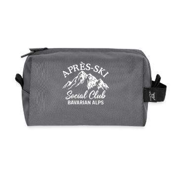Apres Ski Social Club Bavarian Alps - Recycelte Kulturtasche - Anthrazit - Vorne