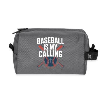 Christlicher Baseballspieler Bibelglaube Jesus Christus - Recycelte Kulturtasche - Anthrazit - Vorne