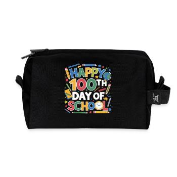 100th Day School Celebration - Recycelte Kulturtasche - Schwarz - Vorne