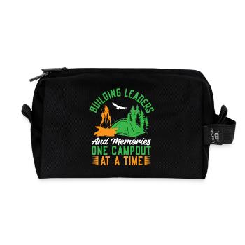 Girl Scout Leader Building Leaders Scout - Recycelte Kulturtasche - Schwarz - Vorne
