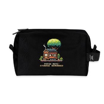 Storage space revised | Tiny House Order - Recycled Toiletry Zip Bag - black - Front