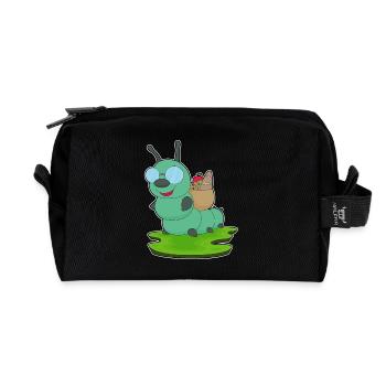 Raupe Lebensmittel - Recycelte Kulturtasche - Schwarz - Vorne