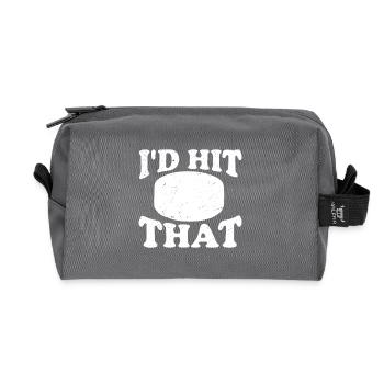 I'd Hit That - Recycelte Kulturtasche - Anthrazit - Vorne