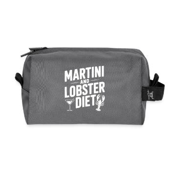 Régime Martini et homard - Trousse de toilette en tissu recyclé - anthracite - Devant