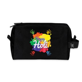 Frohes Holi-Fest Indisches Hindu-Holi-Fest - Recycelte Kulturtasche - Schwarz - Vorne