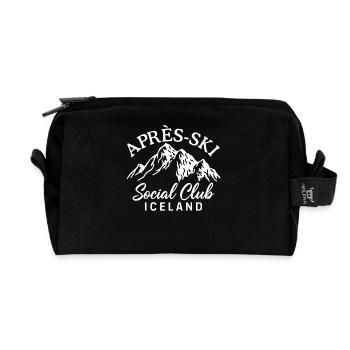 Après Ski Social Club Iceland - Trousse de toilette en tissu recyclé - noir - Devant