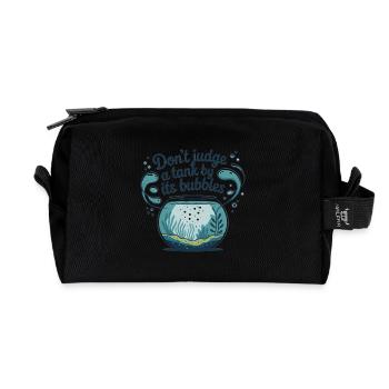 Don't judge a pelvis by bubbles | Aquascaping - Recycled Toiletry Zip Bag - black - Front