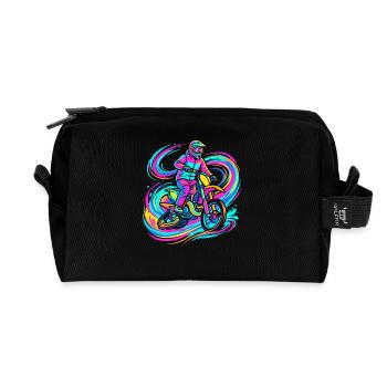 Motocross Fahrer - Recycelte Kulturtasche - Schwarz - Vorne