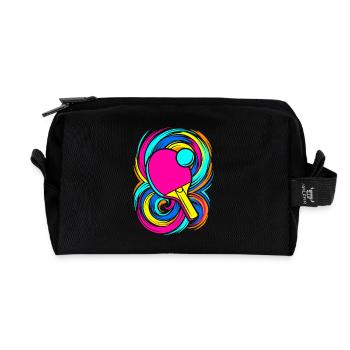 Ping-pong - Trousse de toilette en tissu recyclé - noir - Devant
