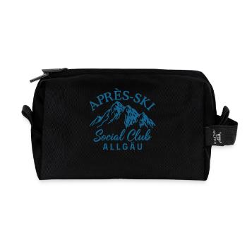 Après Ski Social Club Allgäu - Trousse de toilette en tissu recyclé - noir - Devant