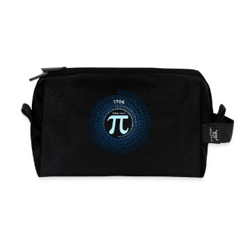 Pi Inventor | William Jones 1706 Numéro du cercle - Trousse de toilette en tissu recyclé - noir - Devant