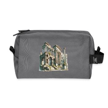 Antike Ruinen Architektur Illustration - Recycelte Kulturtasche - Anthrazit - Vorne