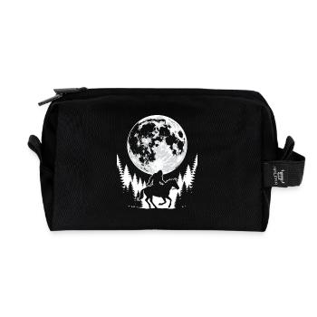 Bigfoot Horseback Riding - Recycled Toiletry Zip Bag - black - Front