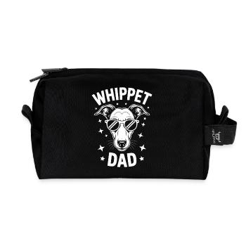 Whippet Sayings Dog Funny Whippet Gift - Recycled Toiletry Zip Bag - black - Front