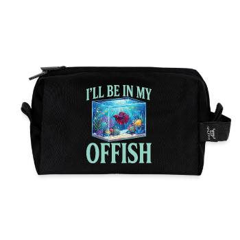 Aquarium Ich werde in meinem Offish-Aquarium sein - Recycelte Kulturtasche - Schwarz - Vorne