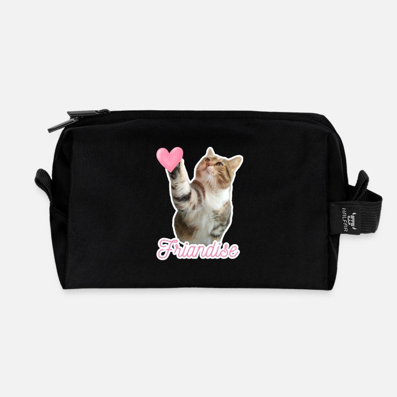 Missty Check Treat - Recycelte Kulturtasche - Schwarz