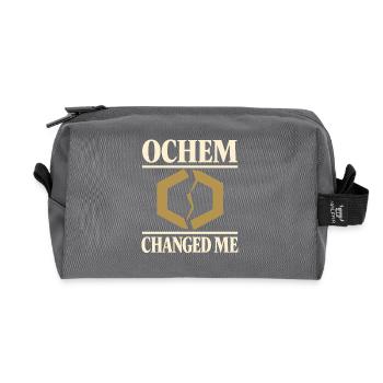 Organic Chemistry Ochem Ochem Survivor Premed Chem - Recycled Toiletry Zip Bag - anthracite - Front
