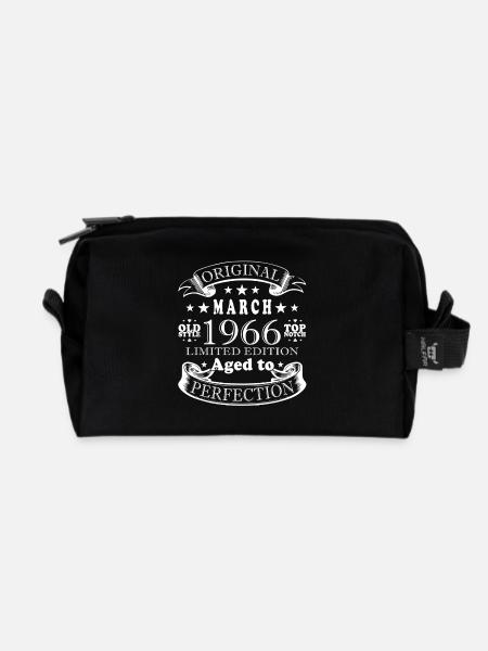 März 1966 - Recycelte Kulturtasche - Schwarz
