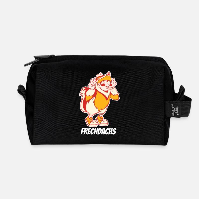 Cheeky – The Cheeky Rogue - Recycled Toiletry Zip Bag - black
