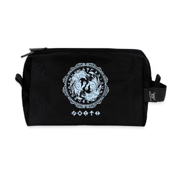 Fenriswolf Berserker – Runen des Nordens - Recycelte Kulturtasche - Schwarz - Vorne