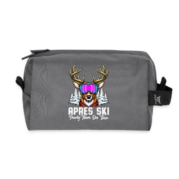 L'équipe d'Apres Ski Party en tournée - Trousse de toilette en tissu recyclé - anthracite - Devant