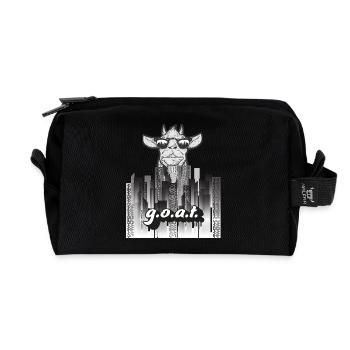 GOAT Street Style – Urban Design - Recycelte Kulturtasche - Schwarz - Vorne