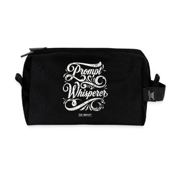 Prompt Whisperer - Recycled Toiletry Zip Bag - black - Front