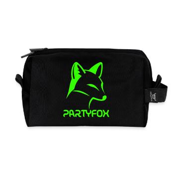 Partyfox - Trousse de toilette en tissu recyclé - noir - Devant
